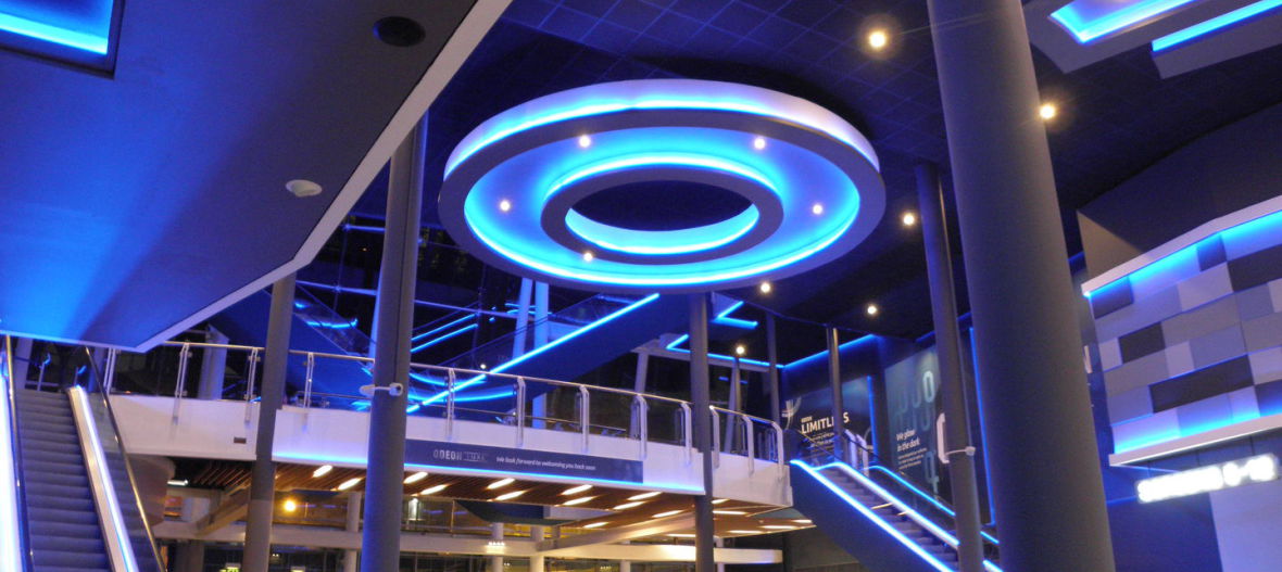 Odeon Blue LED Foyer Feature Circle